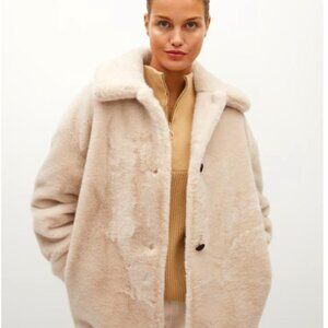 Softie Faux Fur Coat - Light Beige - Like New!